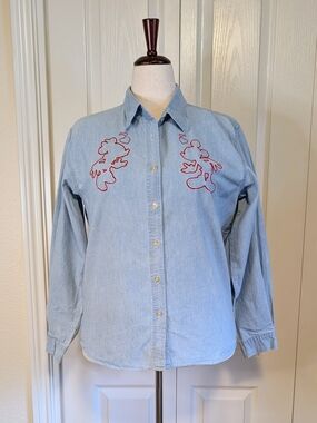 Vintage Mickey Unlimited Jerry Leigh Denim Shirt | Med